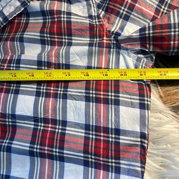Frank & Eileen Barry plaid cotton button up shirt - Picture 12 of 13